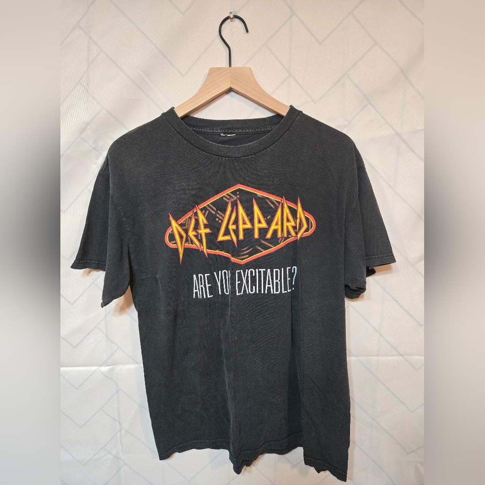 Def Leppard "Hysteria" Era Concert T-shirt - 1980s Rock Band